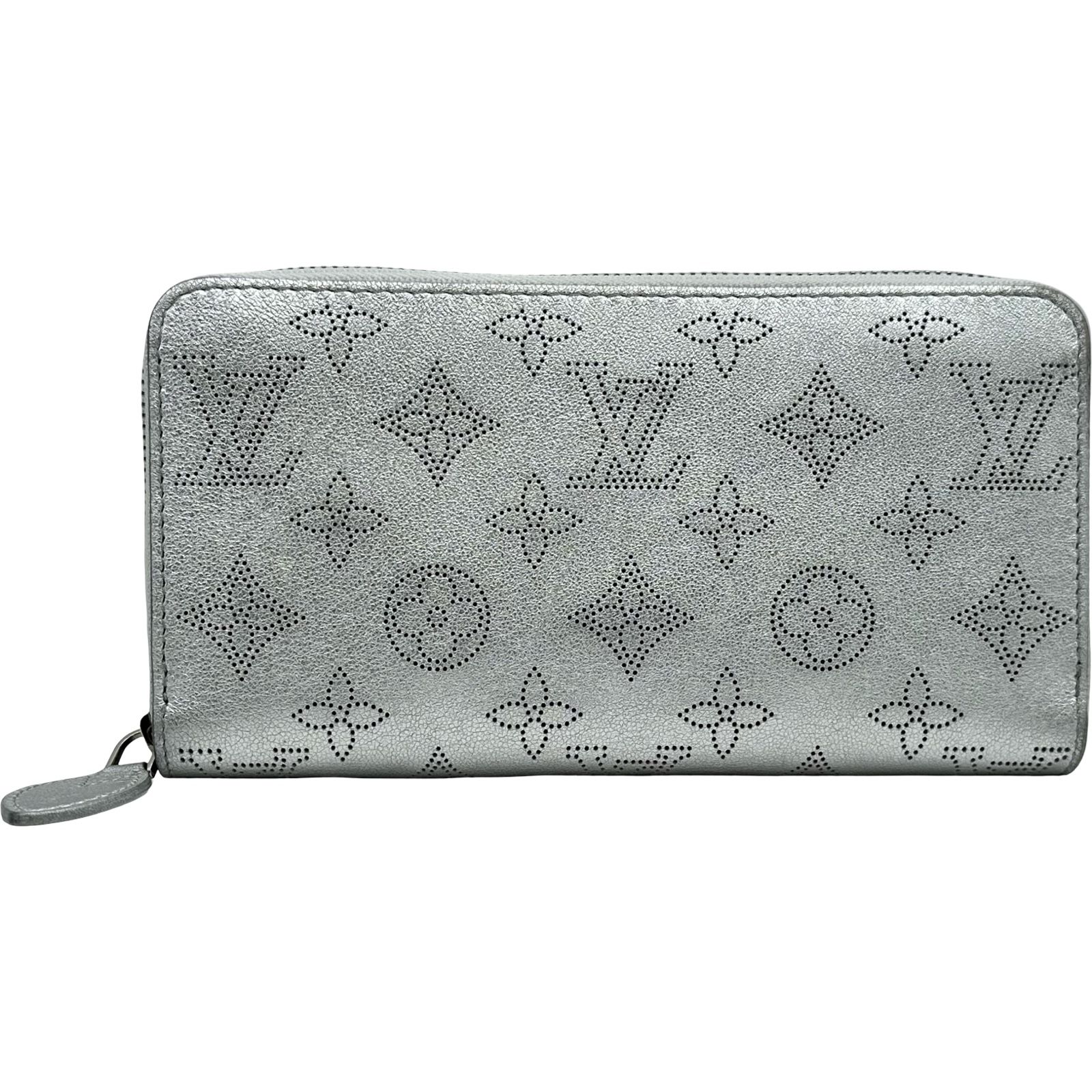 ルイ・ヴィトン LOUIS VUITTON ジッピー・ウォレット M26940 シルバー モノグラム・マヒナ レディース 長財布