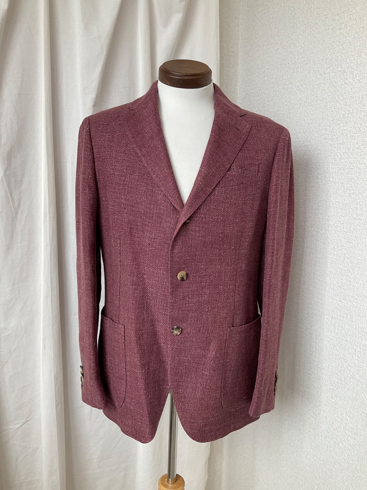 LARDINI ラルディーニ ジャケット 麻 綿 絹 サイズ48 サマージャケット