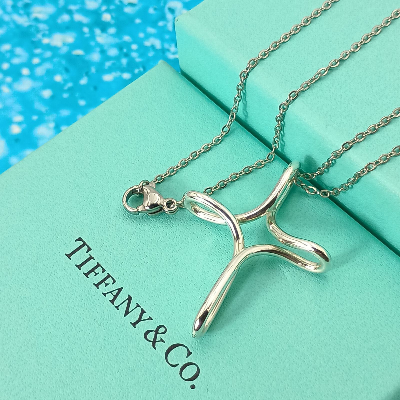 TIFFANY&Co. ティファニー インフィニティ クロス ネックレス