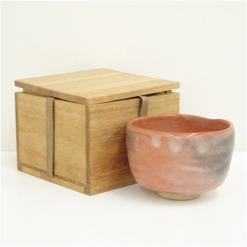 楽印 赤楽茶碗（保護箱） 茶道 抹茶 おしゃれ 抹茶茶碗 抹茶碗 和食器