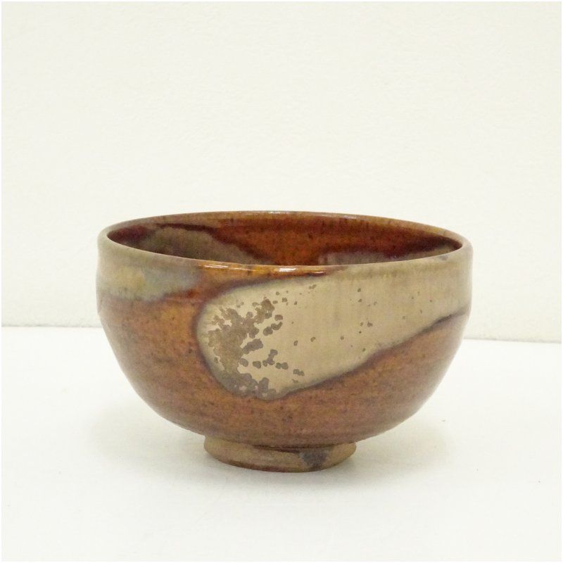 清八造 大樋釉茶碗 茶道 抹茶 おしゃれ 抹茶茶碗 抹茶碗 和食器 レトロ