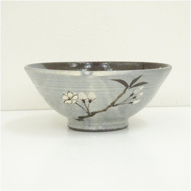 作家物 桜絵平茶碗 茶道 抹茶 おしゃれ 抹茶茶碗 抹茶碗 和食器 レトロ