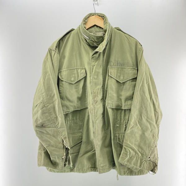 【中古】60s U.S.ARMY M-65 2nd フィールドジャケット オリーブ M相当 ※状態考慮 ユーエスアーミー[24]