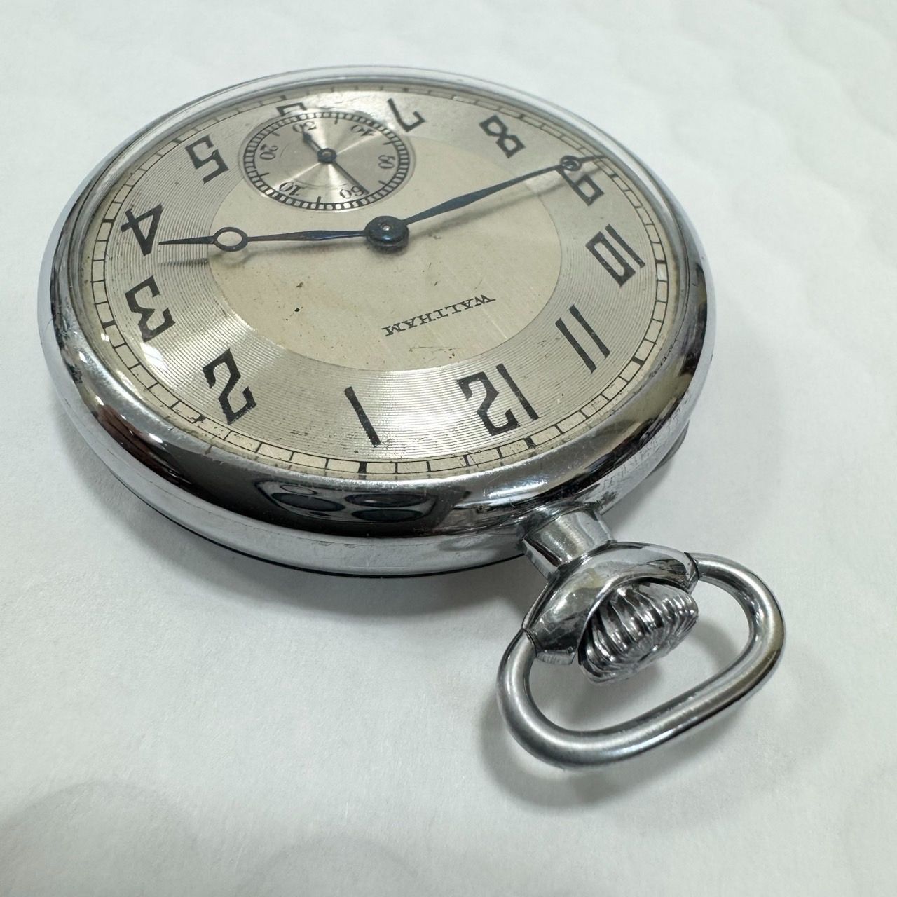 不動品・ジャンク】WALTHAM ウォルサム 懐中時計 スモールセコンド
