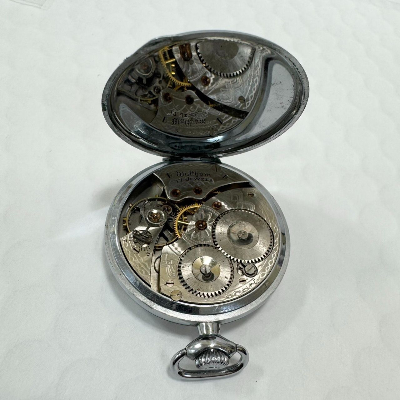 不動品・ジャンク】WALTHAM ウォルサム 懐中時計 スモールセコンド