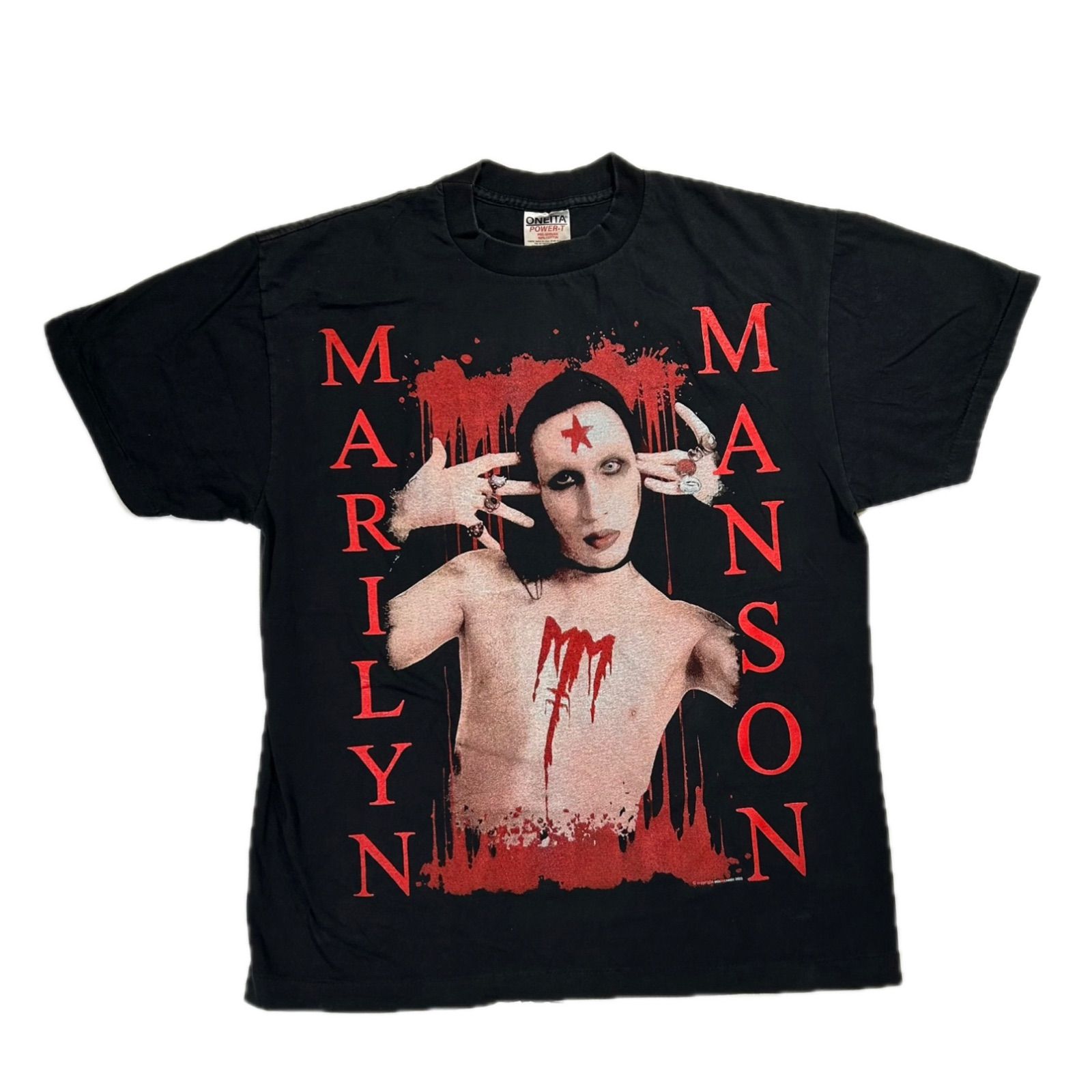 705 マリリン・マンソン Tシャツ ロックTシャツ 両面プリント L - メルカリ