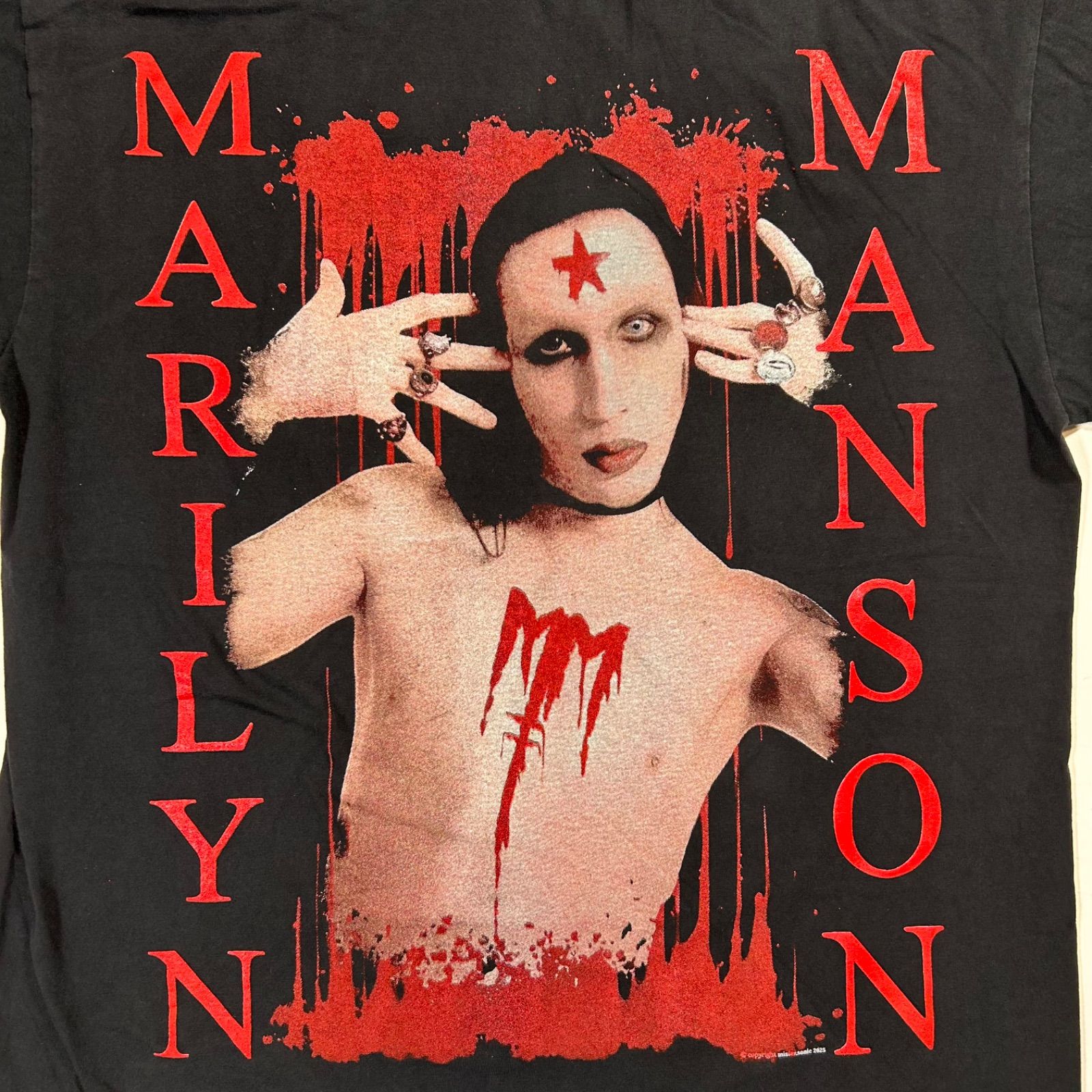 705 マリリン・マンソン Tシャツ ロックTシャツ 両面プリント L - メルカリ