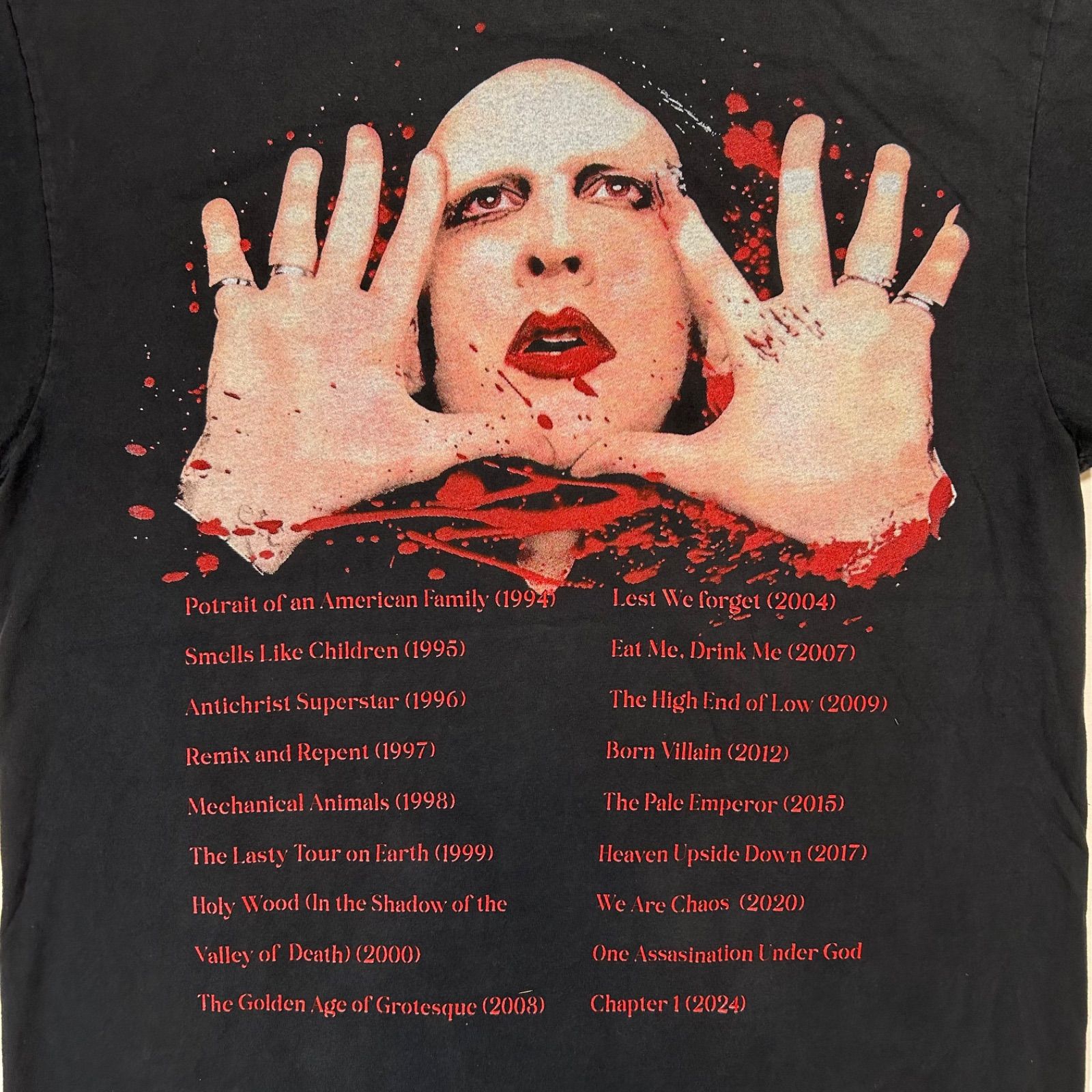 マリリン・マンソン　 Tシャツ 705 マリリン・マンソン Tシャツ ロックTシャツ 両面プリント L - メルカリ