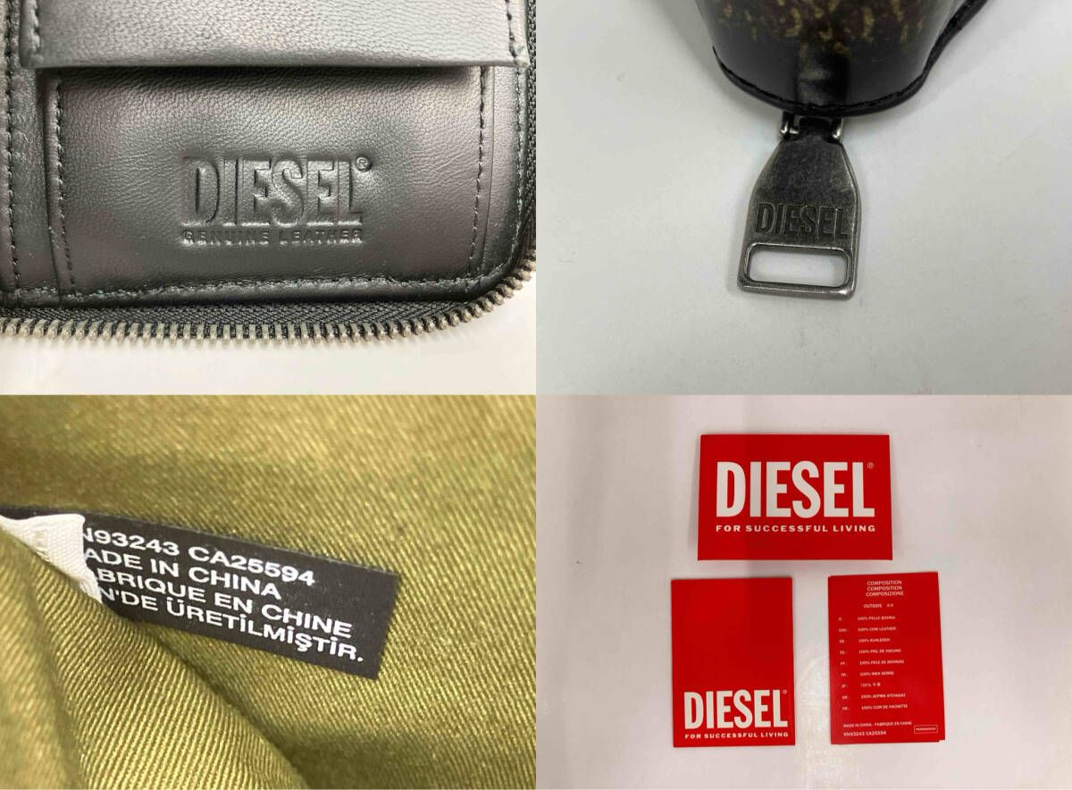 DIESEL ディーゼル 二つ折り財布 総柄レザーウォレット｜詳細画像