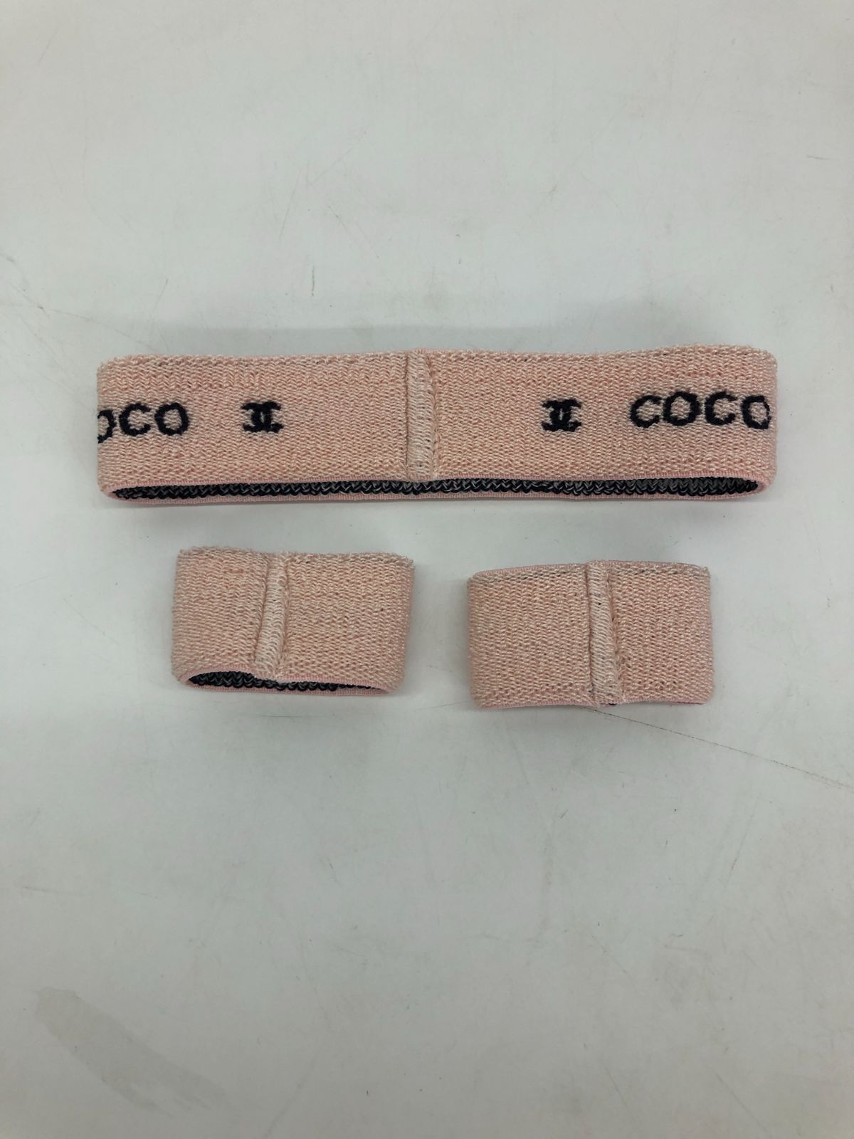 未使用・保管品】CHANEL シャネル ヘアバンド リストバンド 3点セット