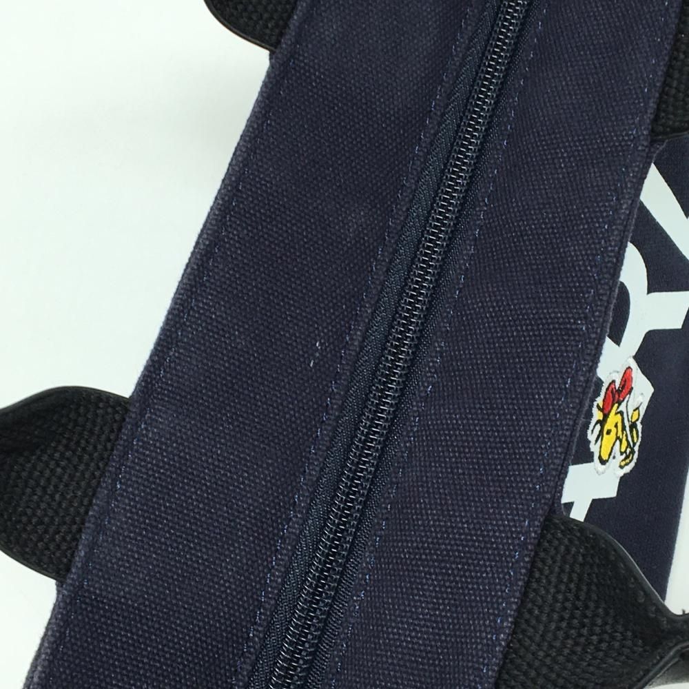 美品】パーリーゲイツ×PEANUTS カートバッグ ネイビー×白 スヌーピー