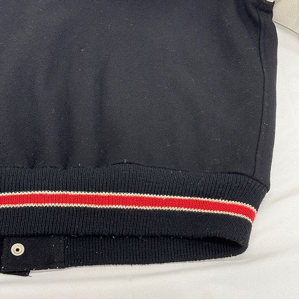 STUSSY/ステューシー OLD 90s USA製 BURLY GEAR ワッペン付き 袖レザー