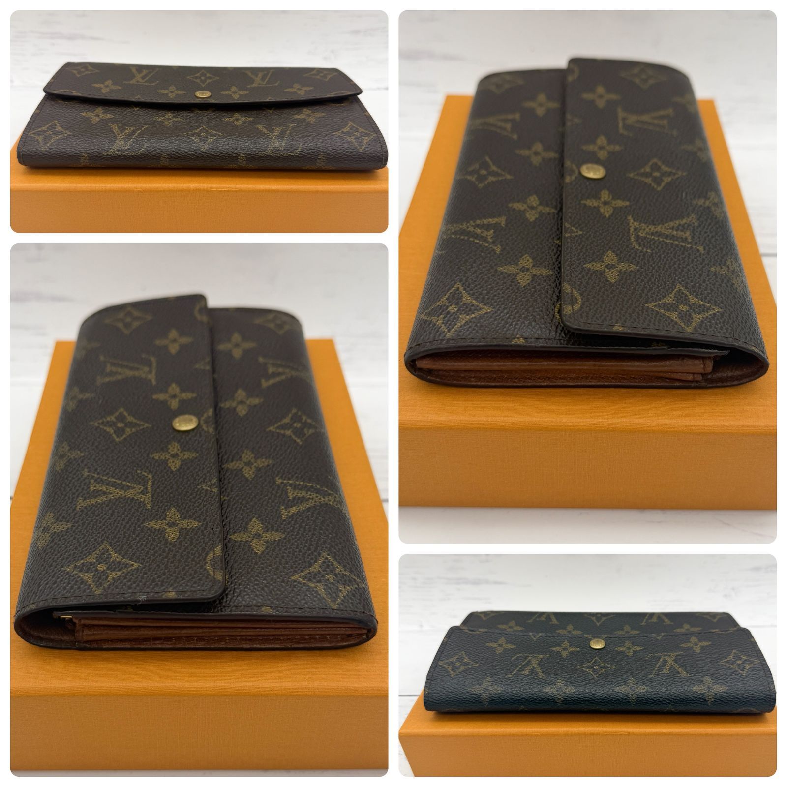 ルイヴィトン モノグラム 長財布 ポシェット ポルトモネクレディ