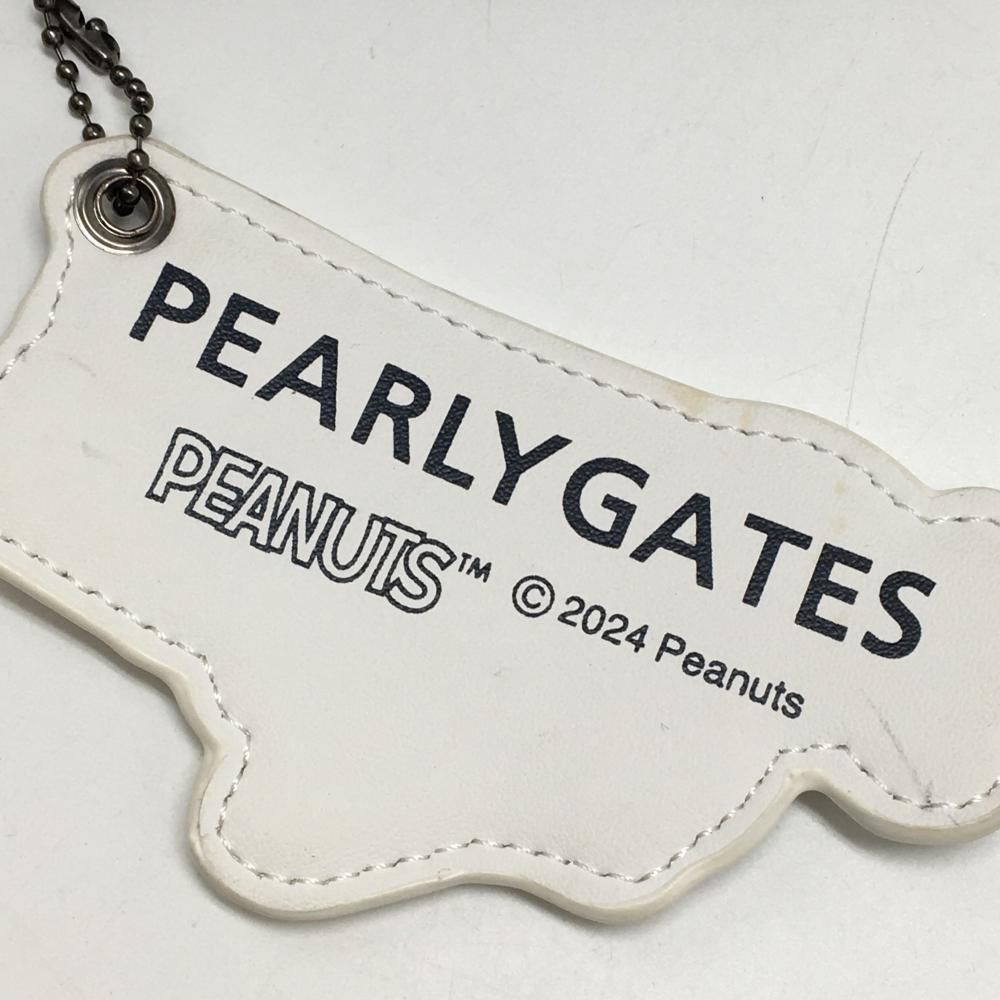 美品】パーリーゲイツ×PEANUTS ポーチ ネイビー×白 スヌーピー ボール