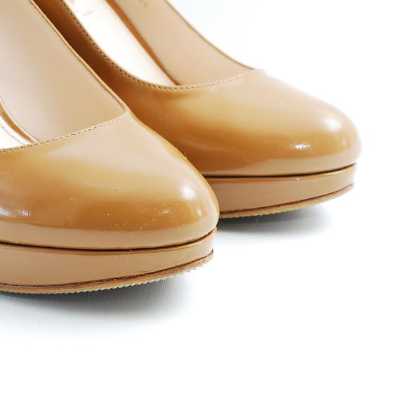 35 1/2 22.5cm 35.5 美品 プラダ PRADA パンプス エナメル パテント