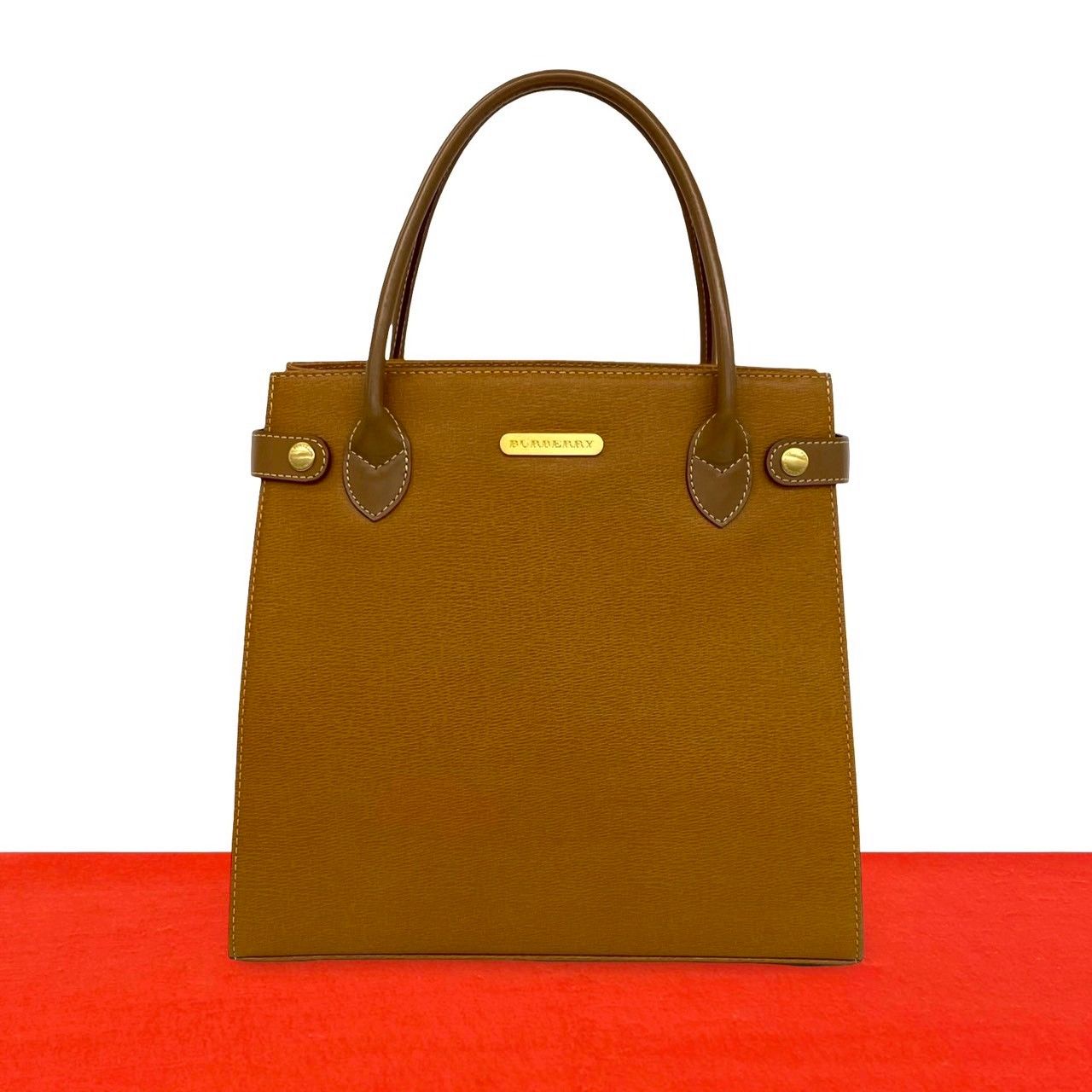 極 美品 希少品 BURBERRY バーバリー ロゴ 金具 ノバチェック 柄