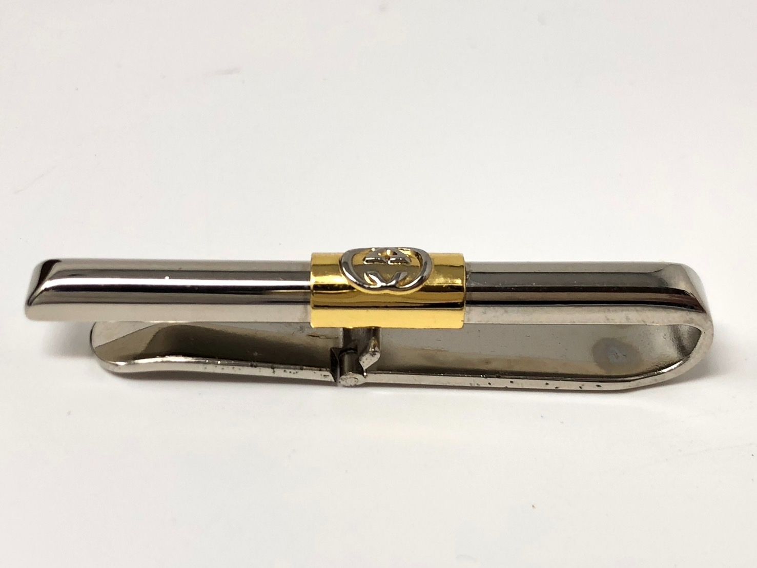 ◇GUCCI グッチ ネクタイピン ゴールド シルバー 箱付き 中古◇21969