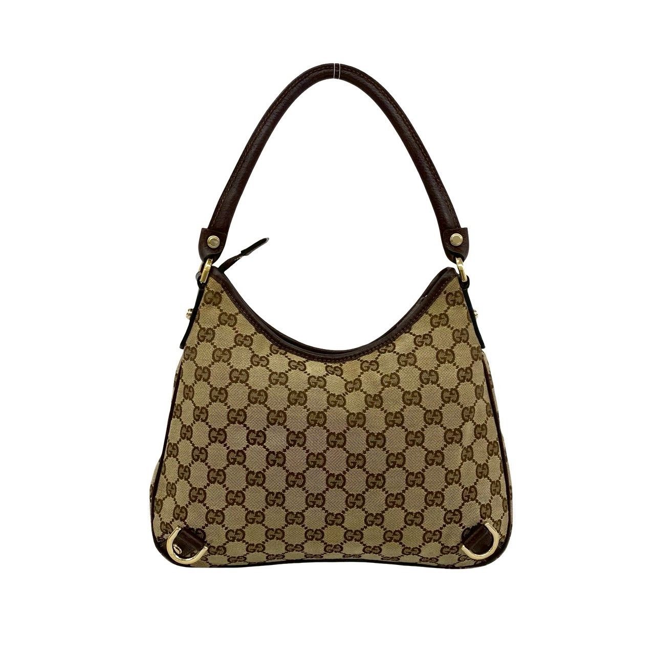 極 美品 GUCCI グッチ GG ロゴ 柄 キャンバス レザー 本革 セミ ワン