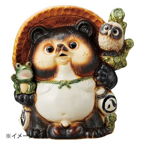 信楽焼　高さ41㌢　13号ふくろう蛙付き狸　狸　タヌキ　たぬき　満願狸 新品】13号満願成就狸 13号 : 信楽焼 13号ふくろう蛙付き狸 高