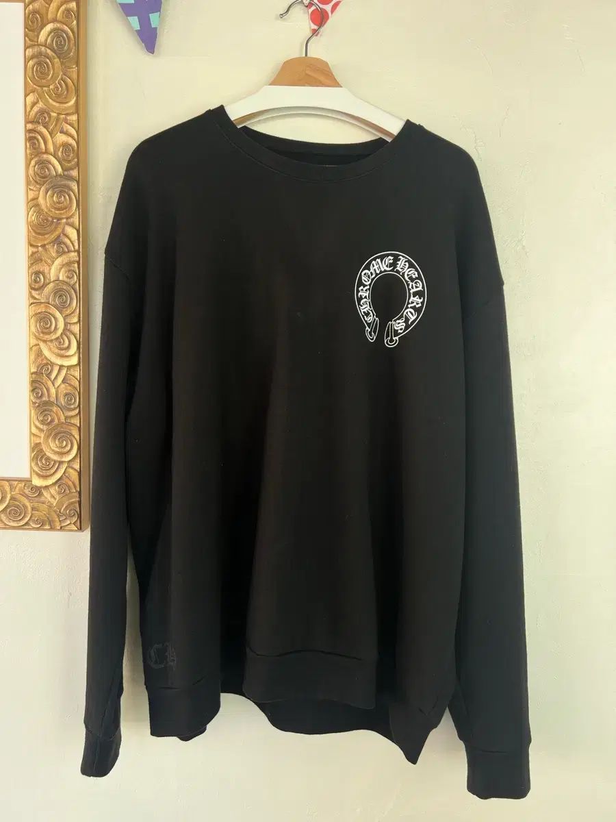 XL CHROME HEARTS クロムハーツ ホースシュー フローラル スウェット