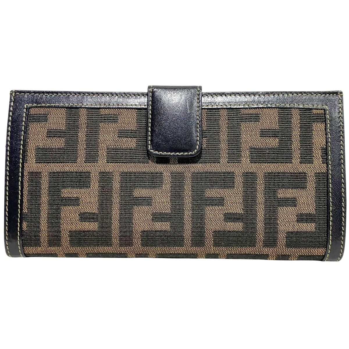 FENDI ズッカ柄 レザー 長財布A-12048 フェンディ FENDI ズッカ柄 長財布 キャンバス×レザー 2804-30806 ユニ