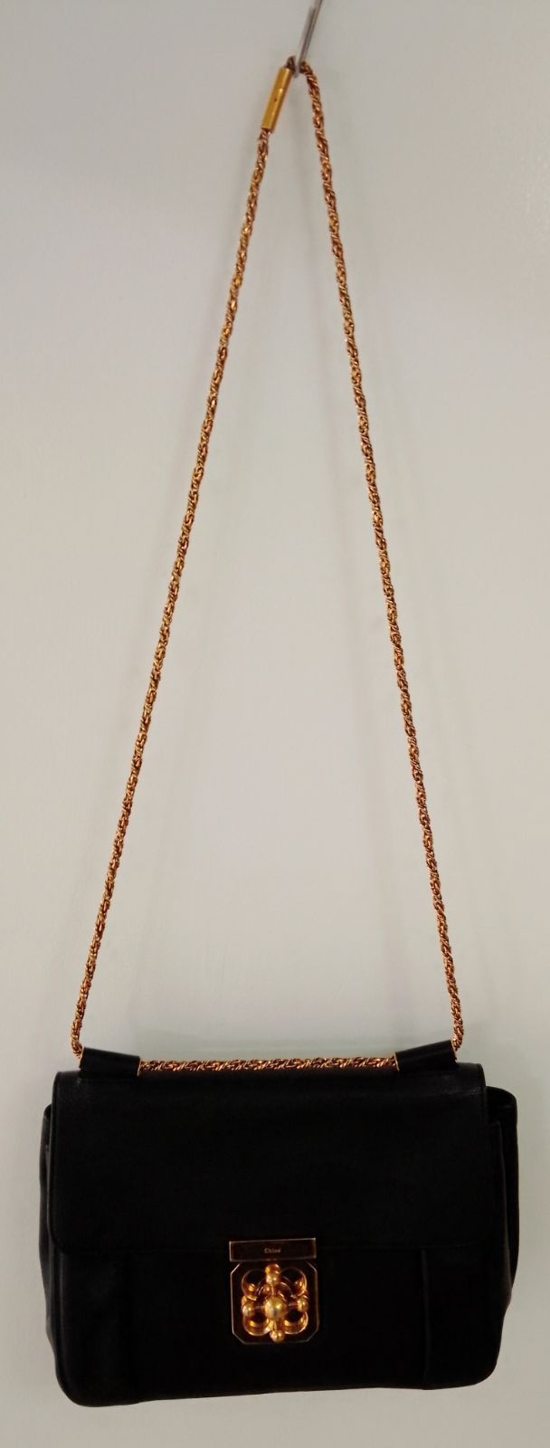 ART08 クロエ 極美品 エルシー チェーンショルダーバッグ ゴールド金具 