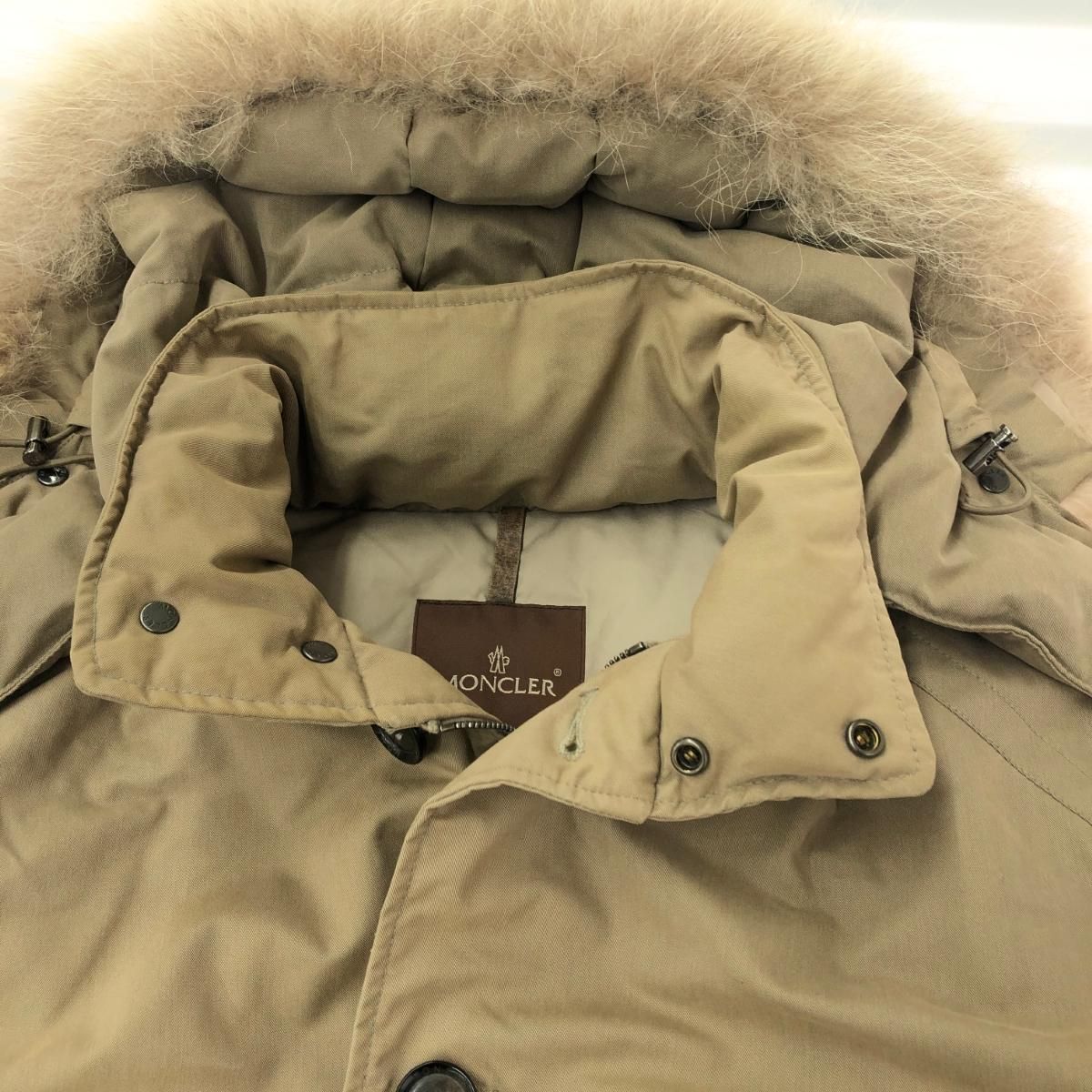 MONCLER モンクレール フーディダウンジャケット サイズ:1 茶タグ