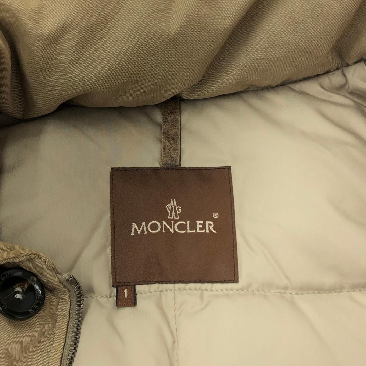 MONCLER モンクレール フーディダウンジャケット サイズ:1 茶タグ