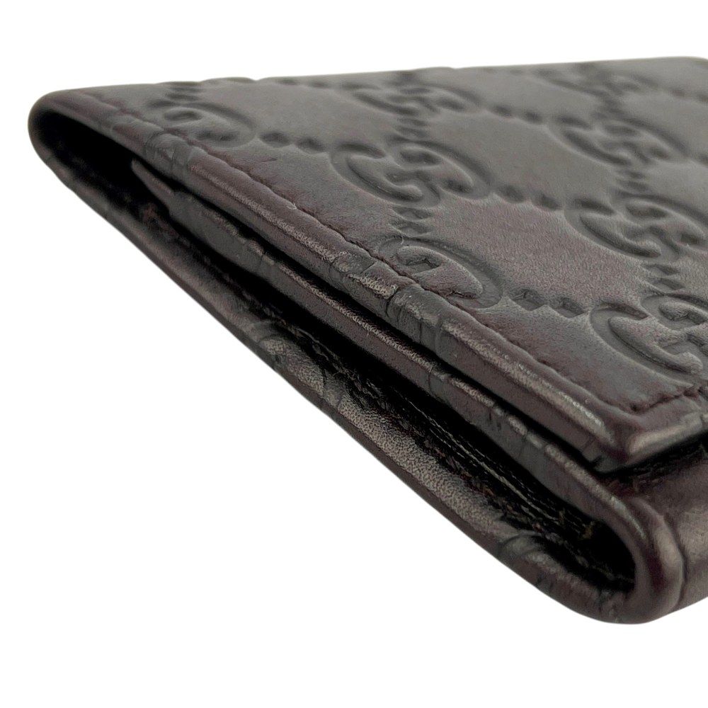 超美品 グッチ 名刺入れ カードケース カード入れ シマレザー 黒 箱付き グッチ □美品□ シマ カードケース 名刺入れ ビジネス レザー