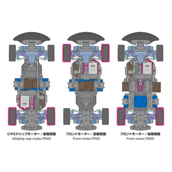 TAMIYA タミヤ 1/10RC プジョー 306 マキシ BT-01シャーシ 58746