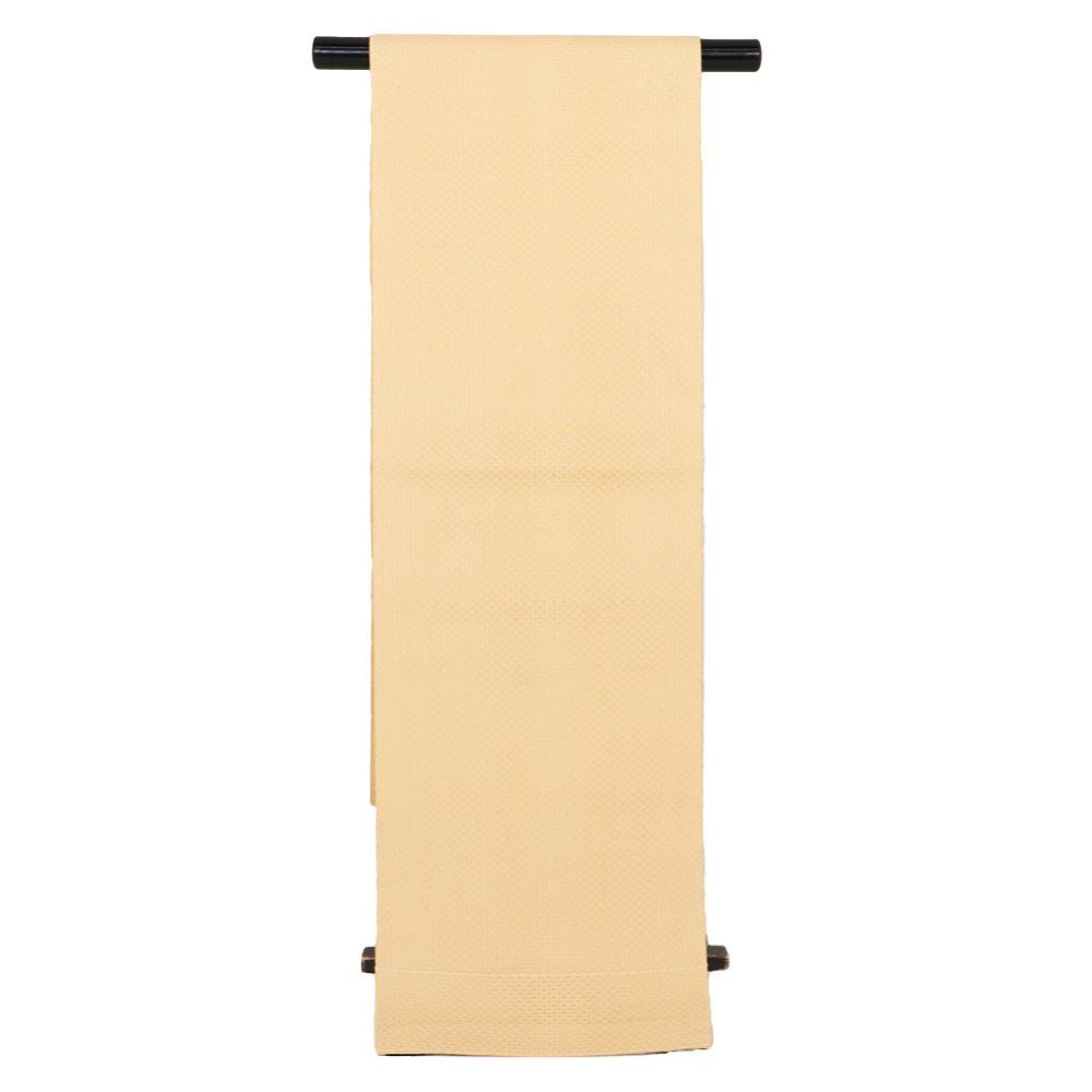 羅 名古屋帯 正絹 渋いオレンジ SSサイズ N3124 美品 夏帯 夏着物 単衣