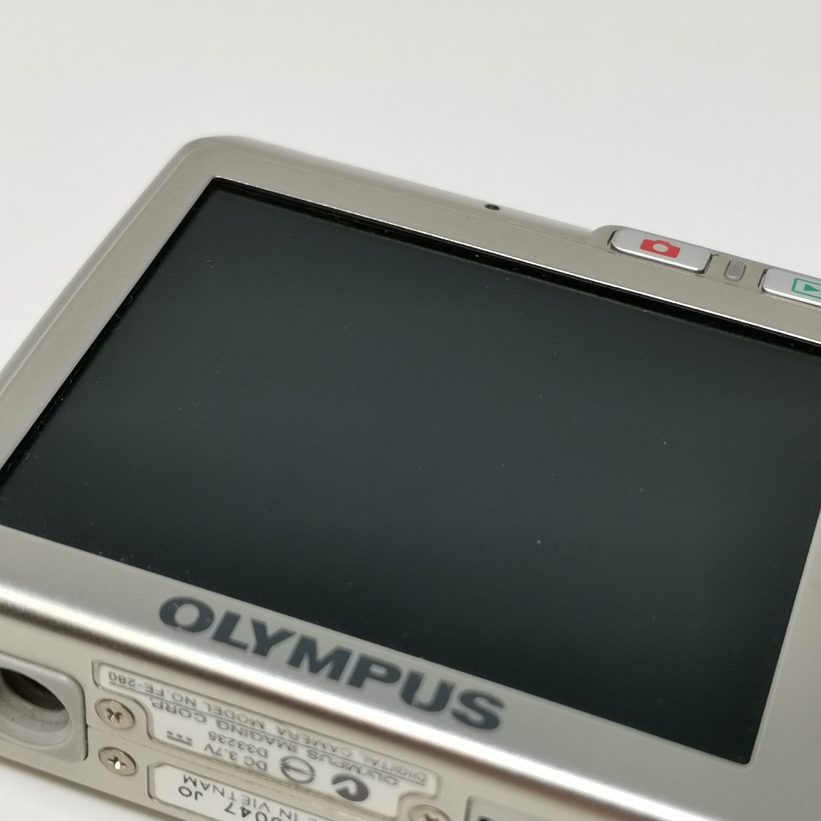 OLYMPUS FE-280 シルバー カメラ コンデジ SDカードなし 動作確認済み