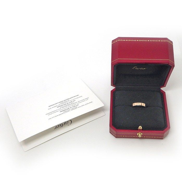 カルティエ Cartier リング ラブ スモールモデル SM B4085250 K18PG 10