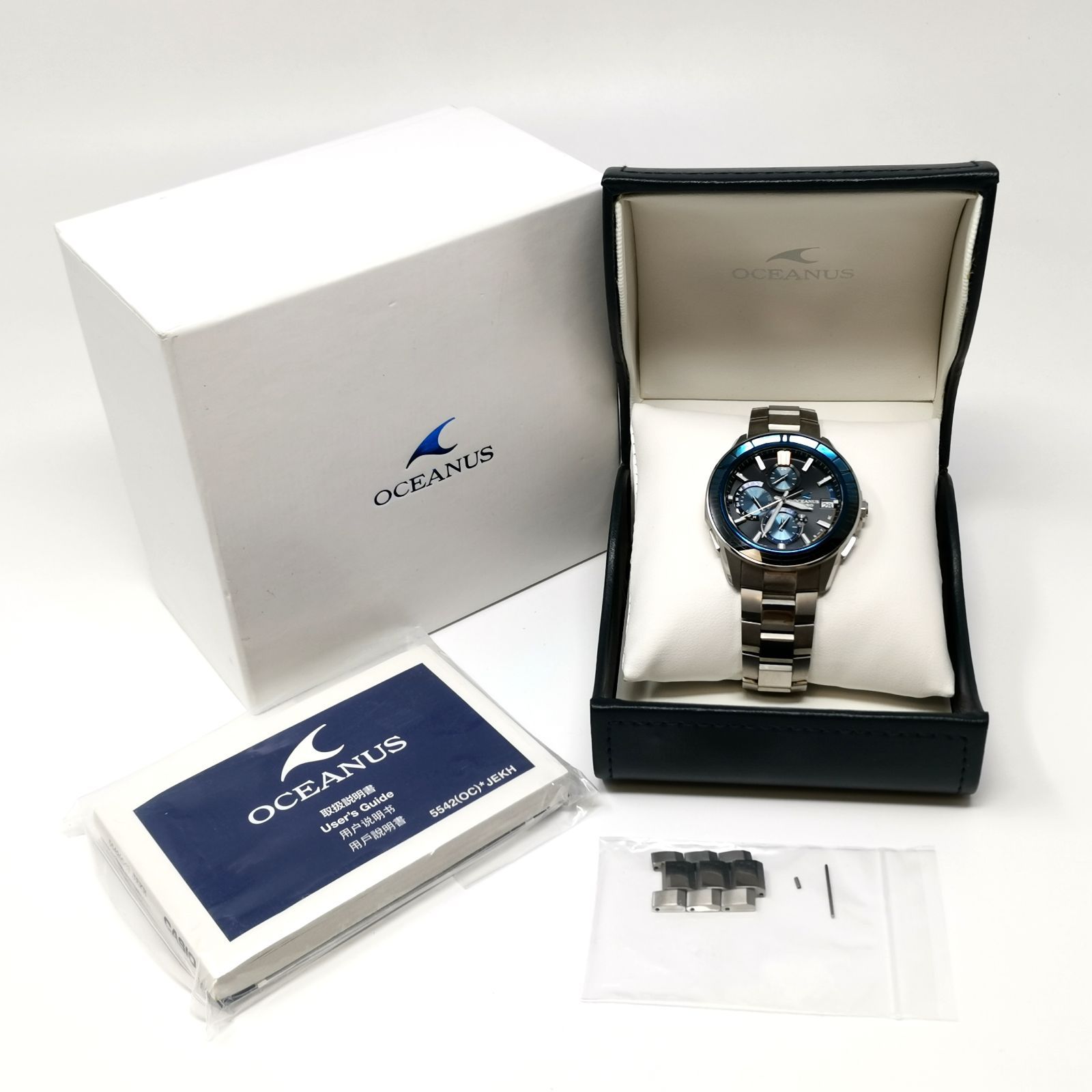 CASIO OCEANUS OCW-S4000-1AJF オシアナス ソーラー 稼働品 腕時計 メンズ 中古美品 管理番号KKVKSKO927