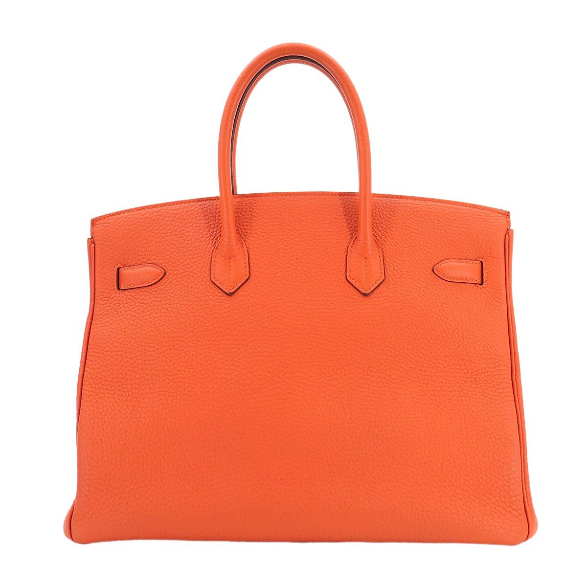 新品同様 エルメス HERMES バーキン35 トゴ フーオレンジ ハンド