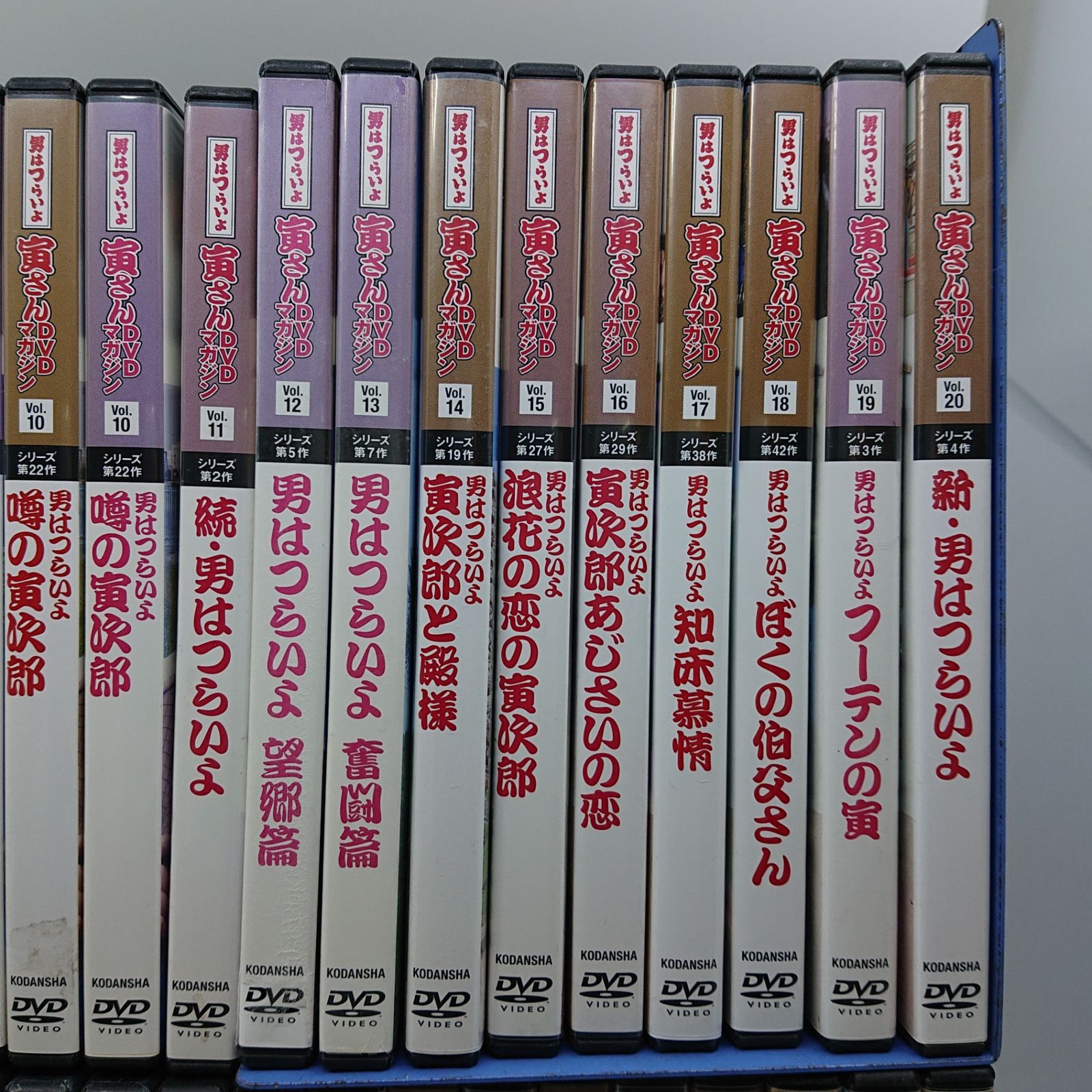 男はつらいよ DVDマガジン DVD全50巻中9巻,44巻欠品 被りあり 49枚