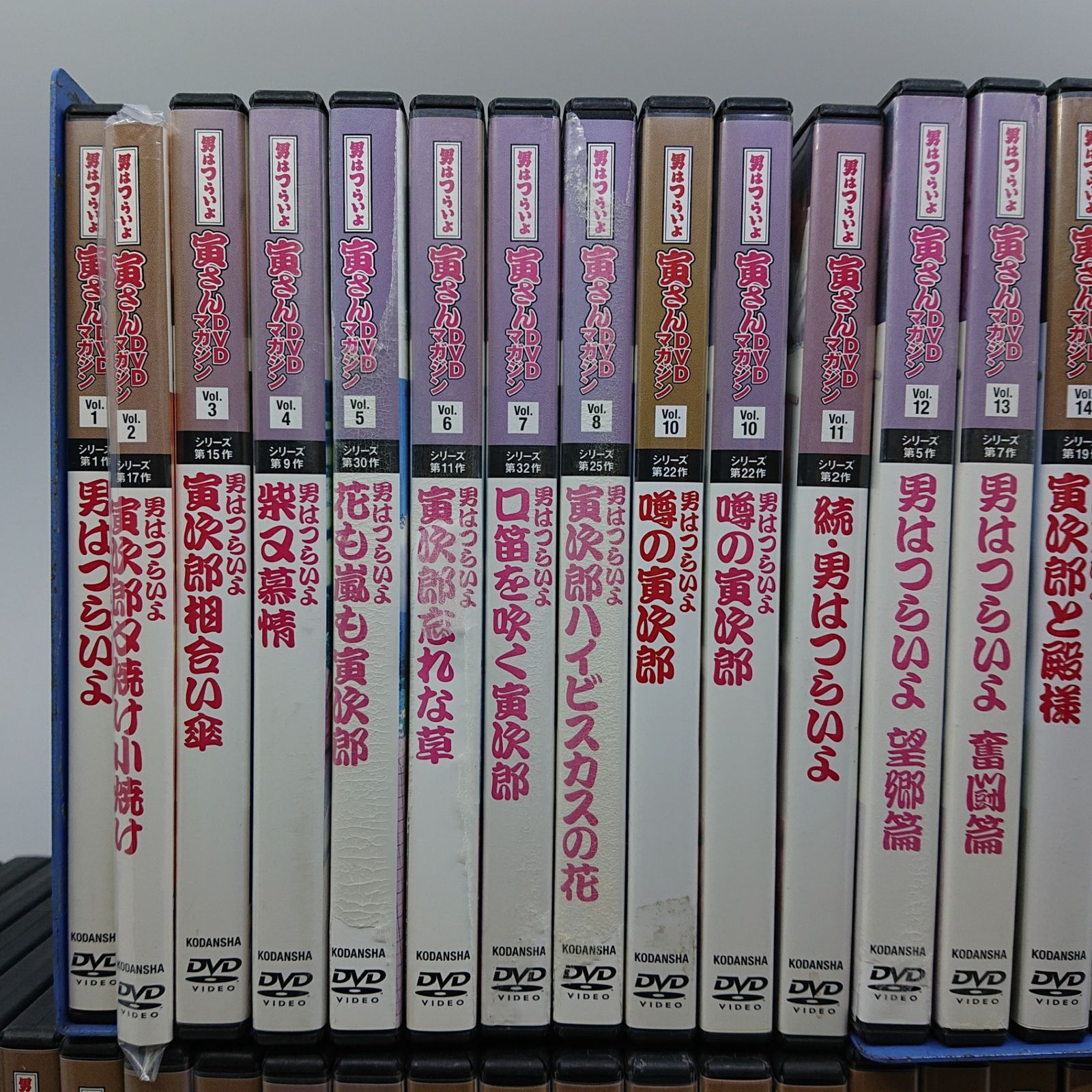 男はつらいよ DVDマガジン DVD全50巻中9巻,44巻欠品 被りあり 49枚