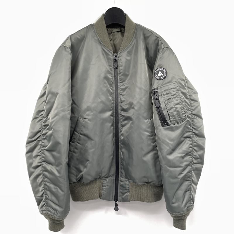 【中古】AVIREX×ANGLERS BIGJOHN　22AW 　リバーシブルフライトジャケット　MA-1　カーキ アヴィレックス[17]