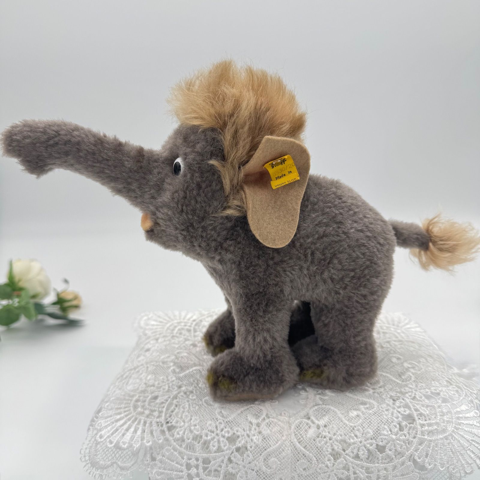 Steiff Baby Hathi ジャングルブックのゾウ1960年代ビンテージ 送料無料☆シュタイフ☆Elephant Baby Hathi 20cm☆ジャングル・ブック