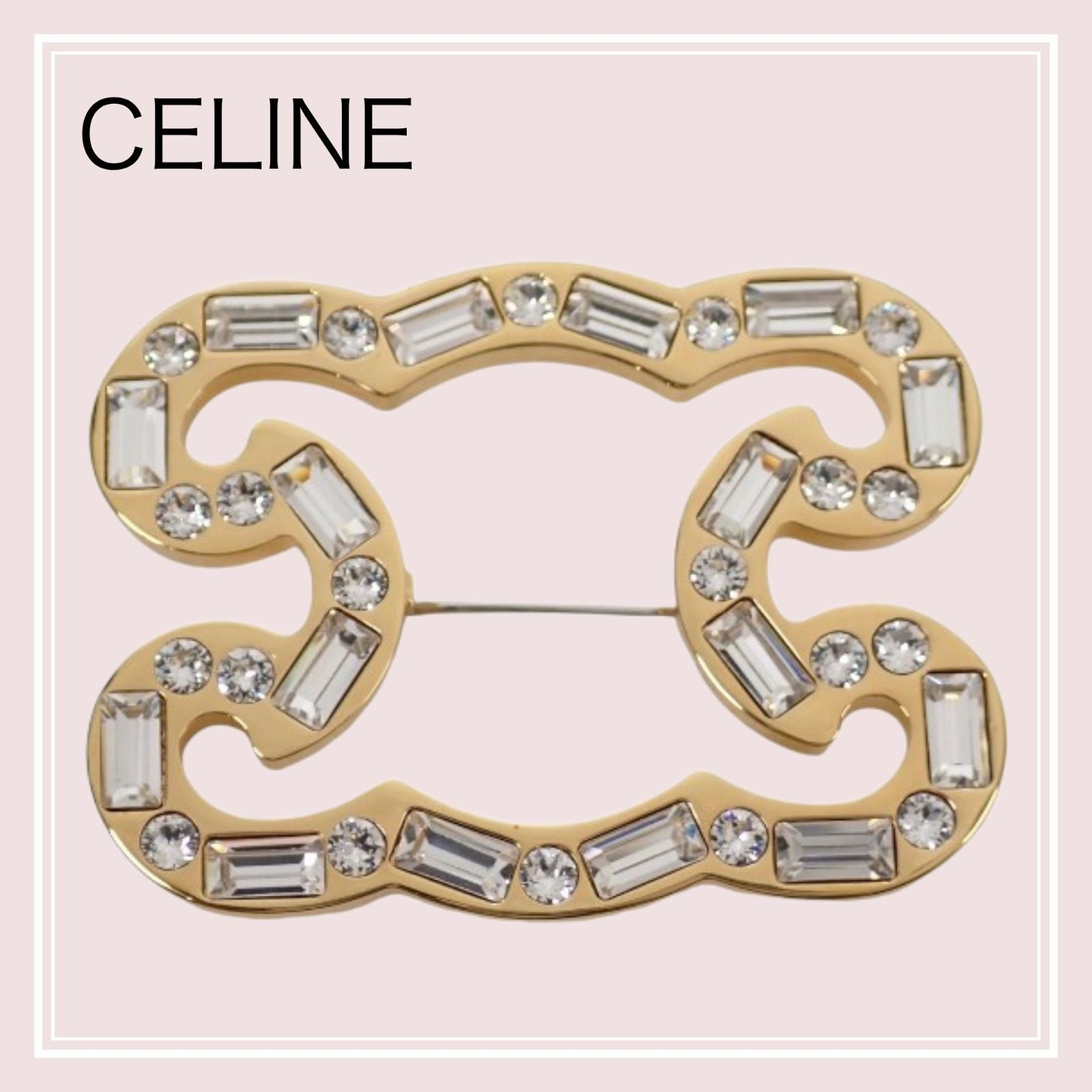 セリーヌ CELINE フレームスパークル 461FQ6SBS.35OR ブローチ