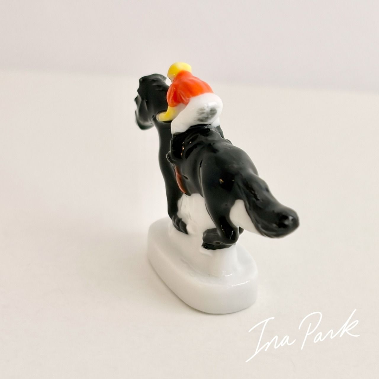 ギャロ 競馬のフェーヴ ウマ フェーブ フランス製 ミニチュア 陶器 