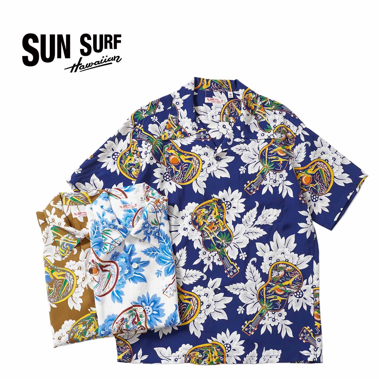 SUN SURF サンサーフ 半袖 アロハシャツ RAYON HAWAIIAN SHIRT