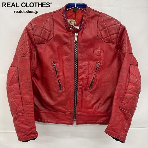 Lewis Leathers. 70s super phantom RED 44 - メルカリ