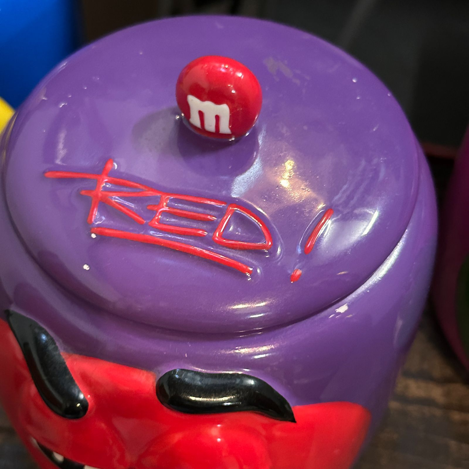 2003 Mars社公認 ギャラリー社製 m&m's 陶器製クッキージャー3点セット