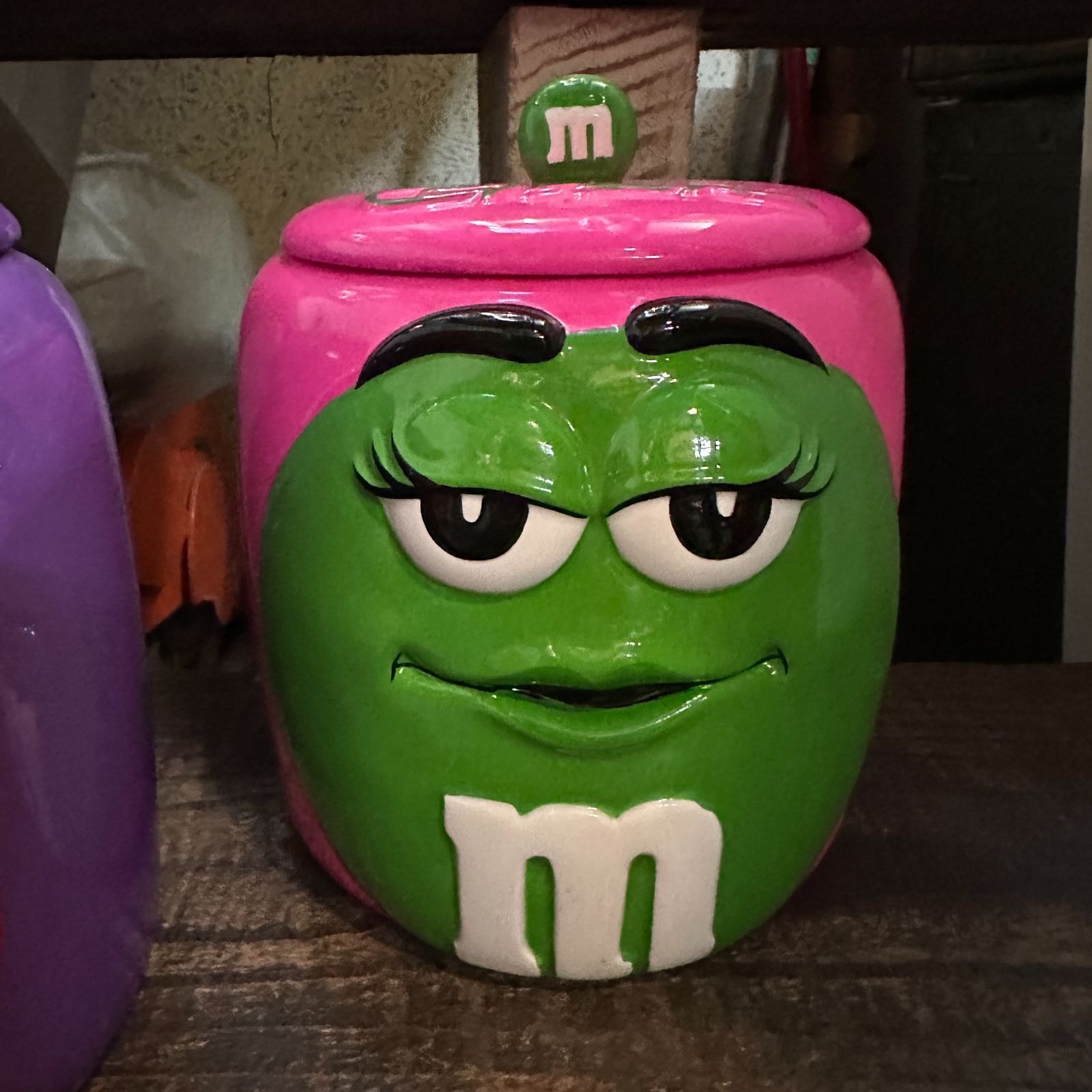 2003 Mars社公認 ギャラリー社製 m&m's 陶器製クッキージャー3点セット