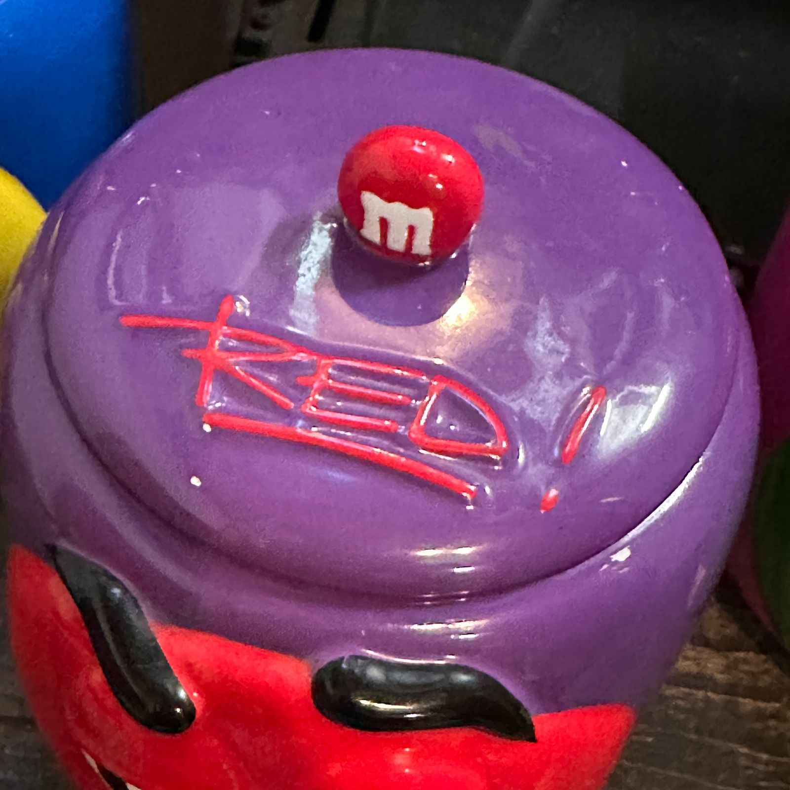 2003 Mars社公認 ギャラリー社製 m&m's 陶器製クッキージャー3点セット
