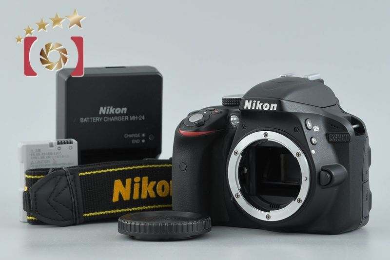 【中古】Nikon ニコン D3300 ブラック デジタル一眼レフカメラ シャッター回数僅少
