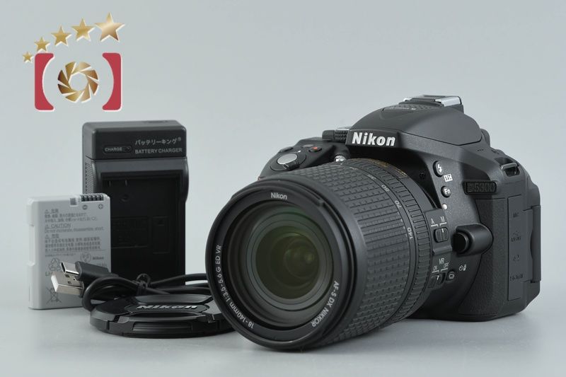 【中古】Nikon ニコン D5300 18-140 VR レンズキット ブラック シャッター回数僅少