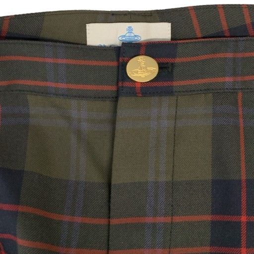 中古】 Vivienne Westwood ボンテージパンツ チェック ジップフライ