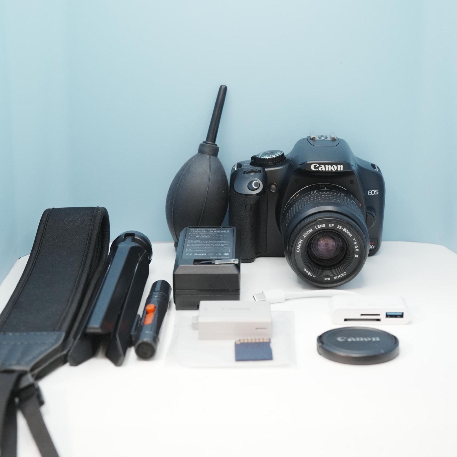 Canon EOS kiss X2 一眼レフ スマホ転送OK フルセット 美品 a6896